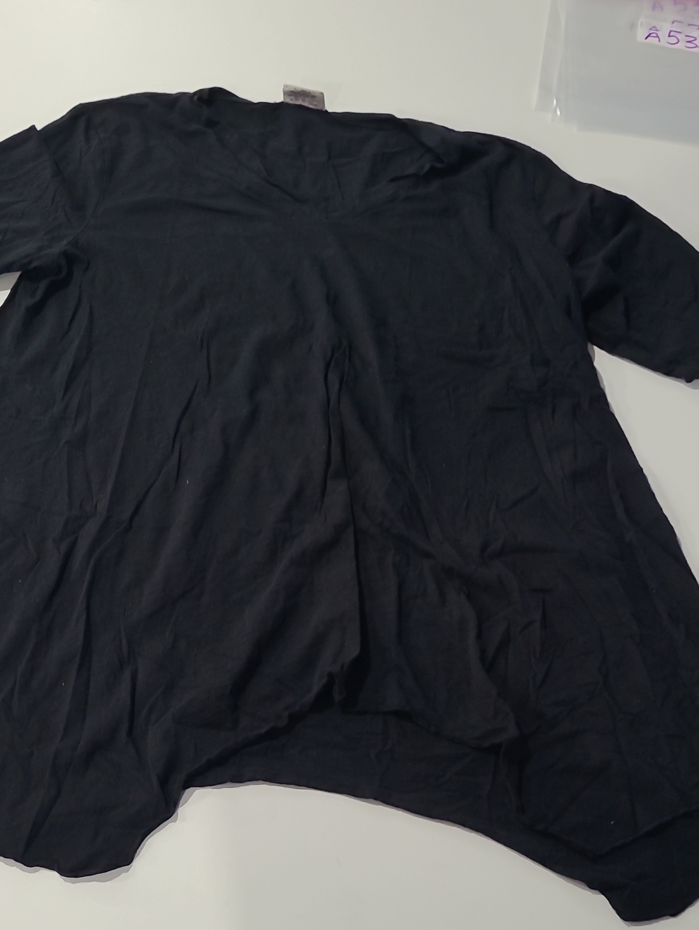 Women’s Black Tunic Top - Relaxed Short Sleeve
